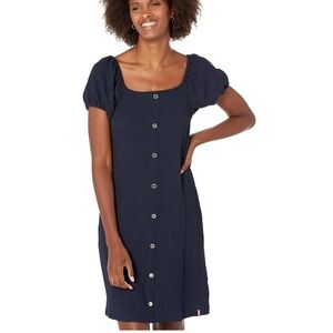 Tommy Hilfiger Navy Button-Front Dress